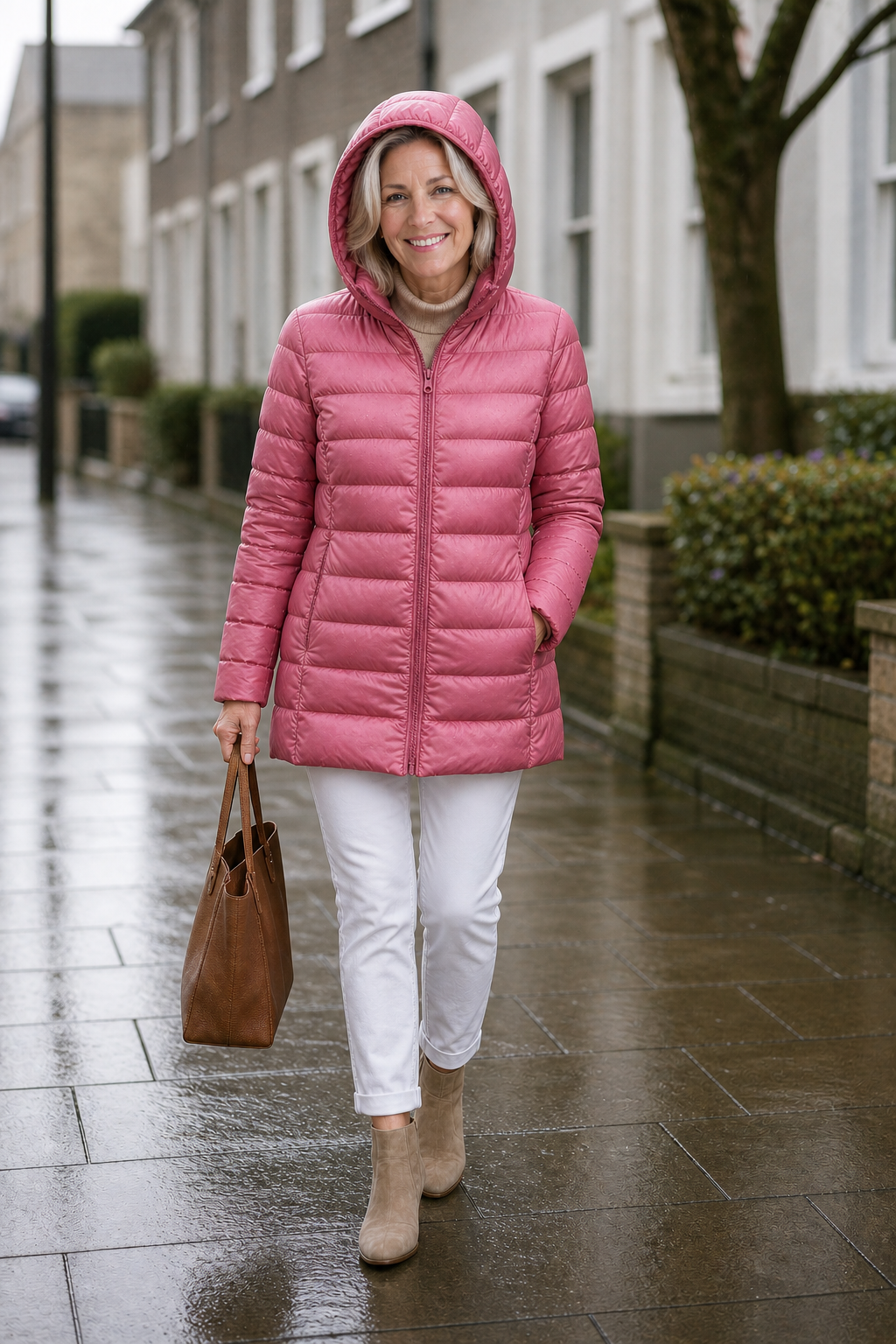 Mieke | Winterjacke Damen Steppjacke mit abnehmbarer Kapuze