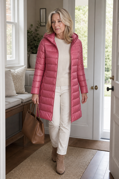Mieke | Winterjacke Damen Steppjacke mit abnehmbarer Kapuze