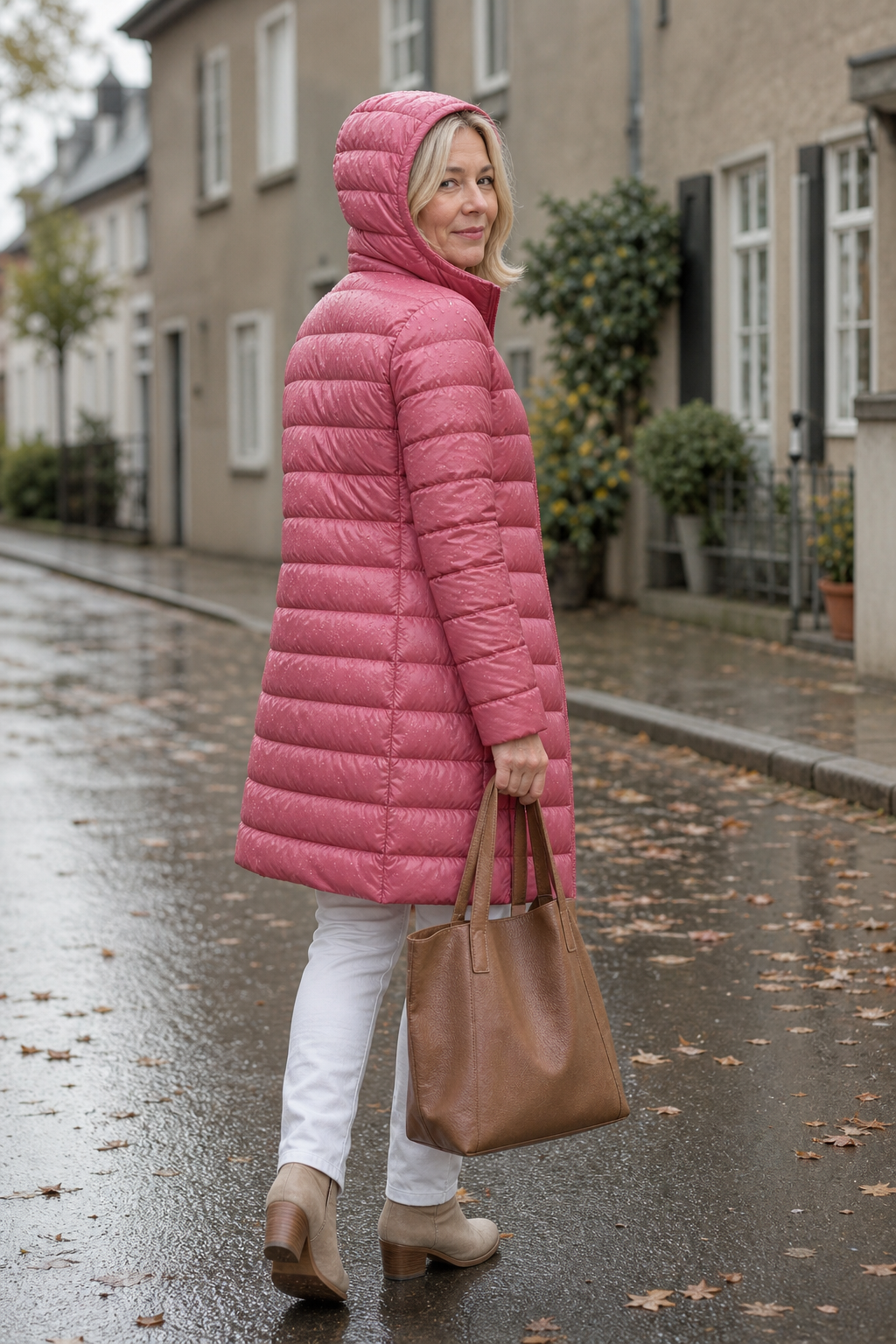 Mieke | Winterjacke Damen Steppjacke mit abnehmbarer Kapuze