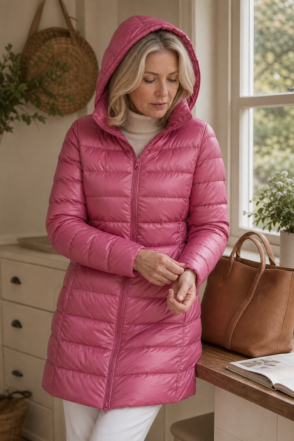 Mieke | Winterjacke Damen Steppjacke mit abnehmbarer Kapuze