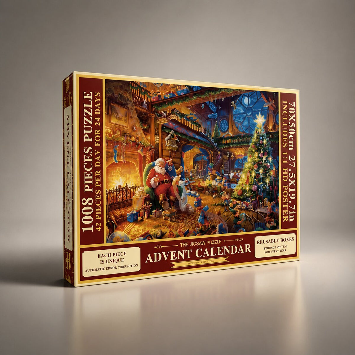 Finnja Adventskalender Weihnachtsgeschenke – 1008 Teile Puzzle