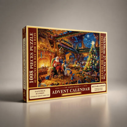 Finnja Adventskalender Weihnachtsgeschenke – 1008 Teile Puzzle