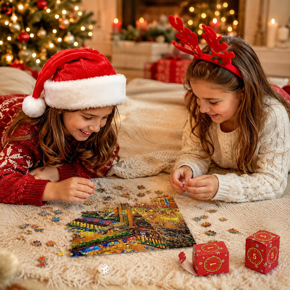 Finnja Adventskalender Weihnachtsgeschenke – 1008 Teile Puzzle