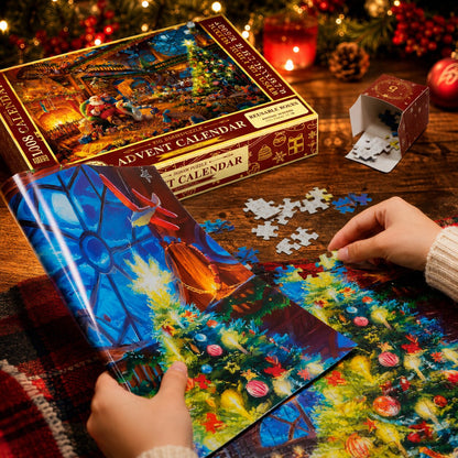 Finnja Adventskalender Weihnachtsgeschenke – 1008 Teile Puzzle
