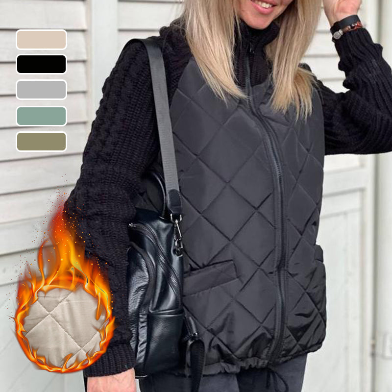 Ronja | Winterjacke für Damen, gestepptes Patchwork-Design