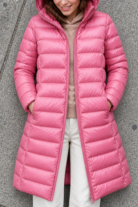 Mieke | Winterjacke Damen Steppjacke mit abnehmbarer Kapuze