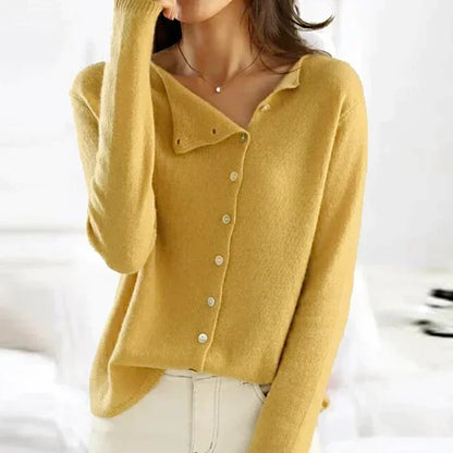 Maria | Baumwoll Rollkragenpullover Damen Gerippt Langarm