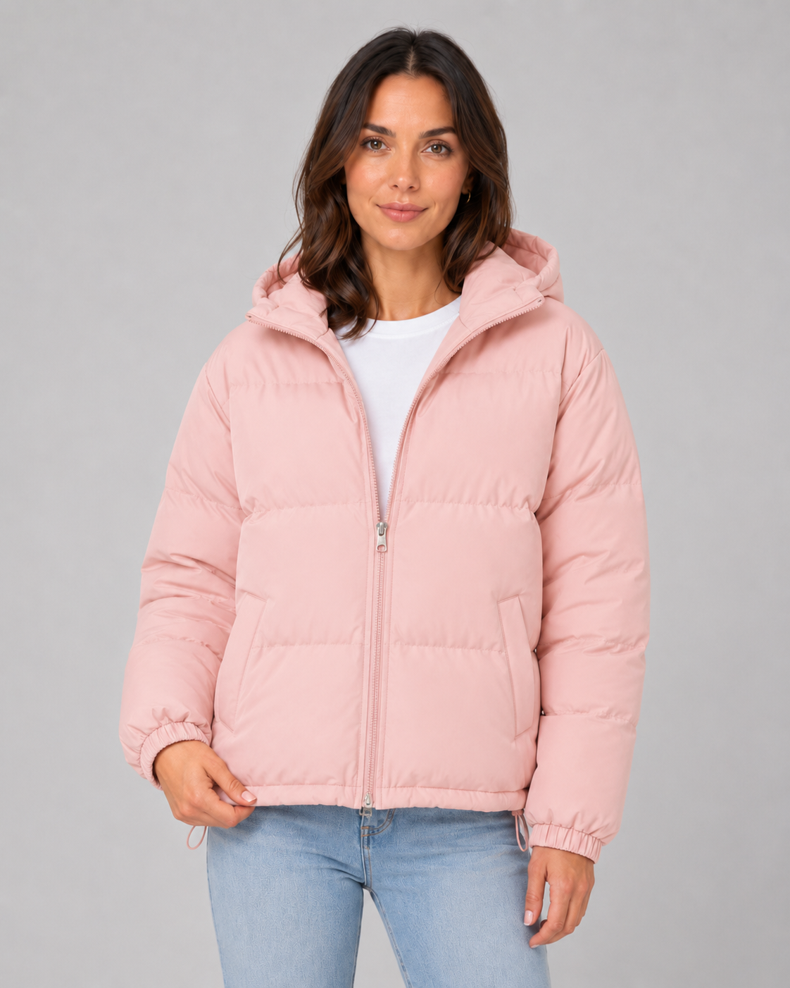 Metteline | Winterjacke Damen Gesteppt mit Kapuze und Kordelzug