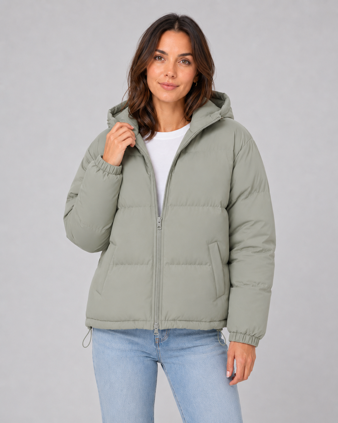 Metteline | Winterjacke Damen Gesteppt mit Kapuze und Kordelzug