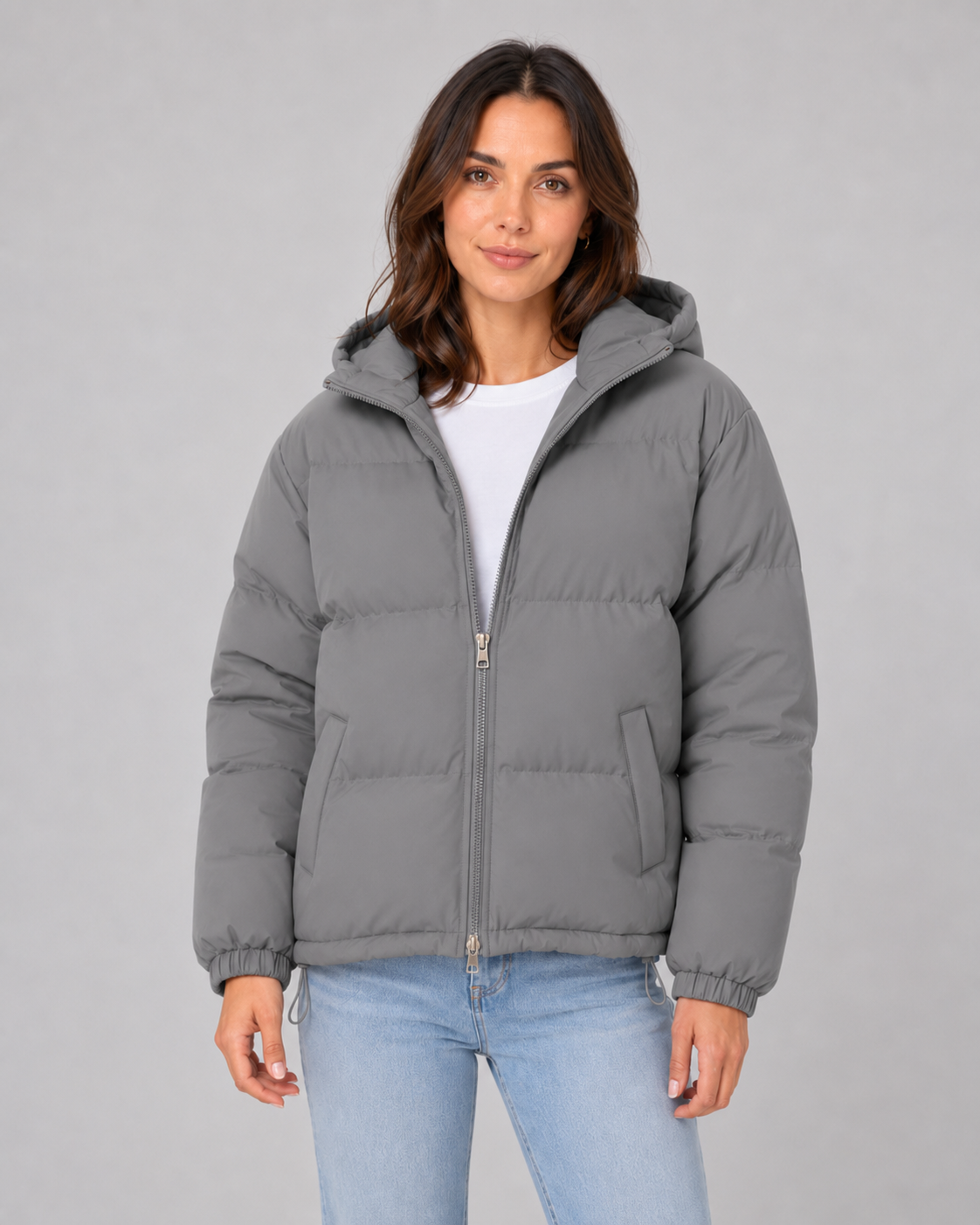 Metteline | Winterjacke Damen Gesteppt mit Kapuze und Kordelzug