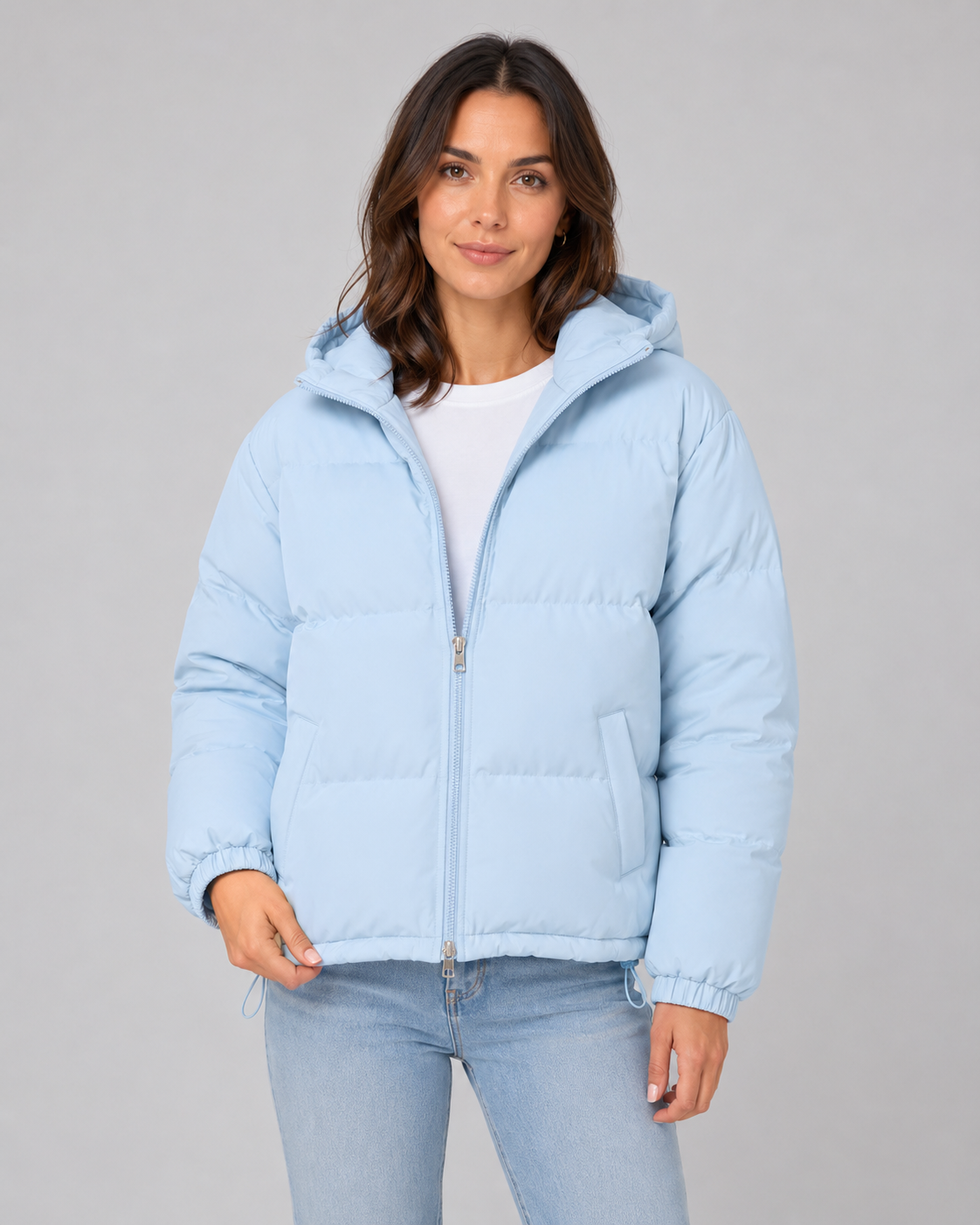 Metteline | Winterjacke Damen Gesteppt mit Kapuze und Kordelzug