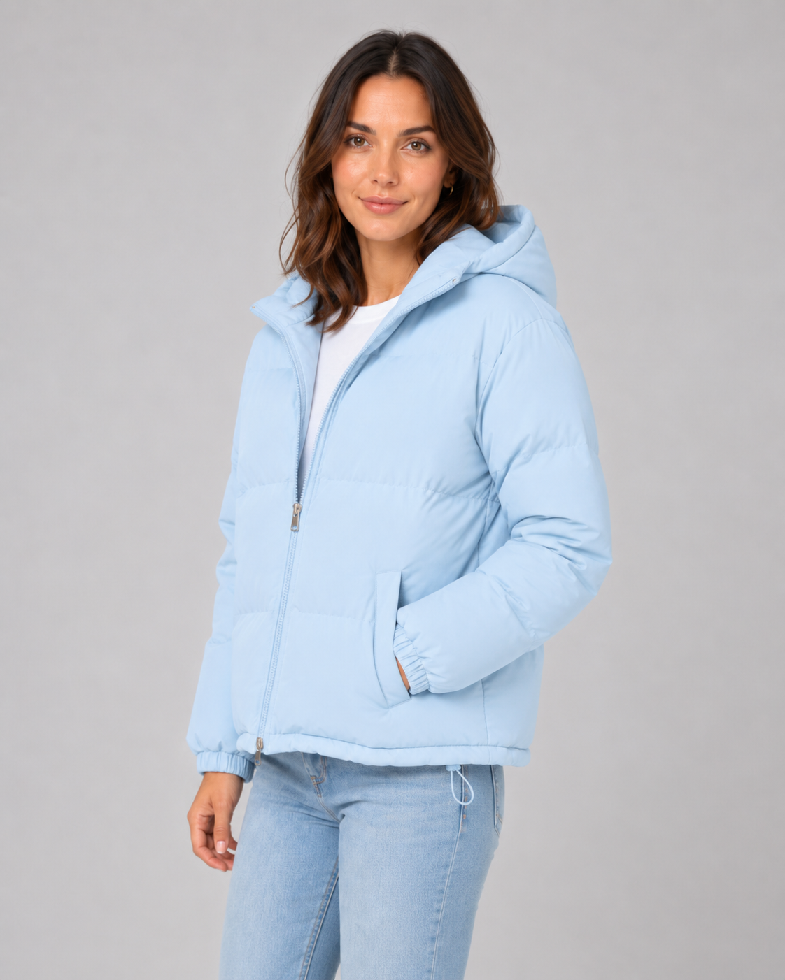 Metteline | Winterjacke Damen Gesteppt mit Kapuze und Kordelzug