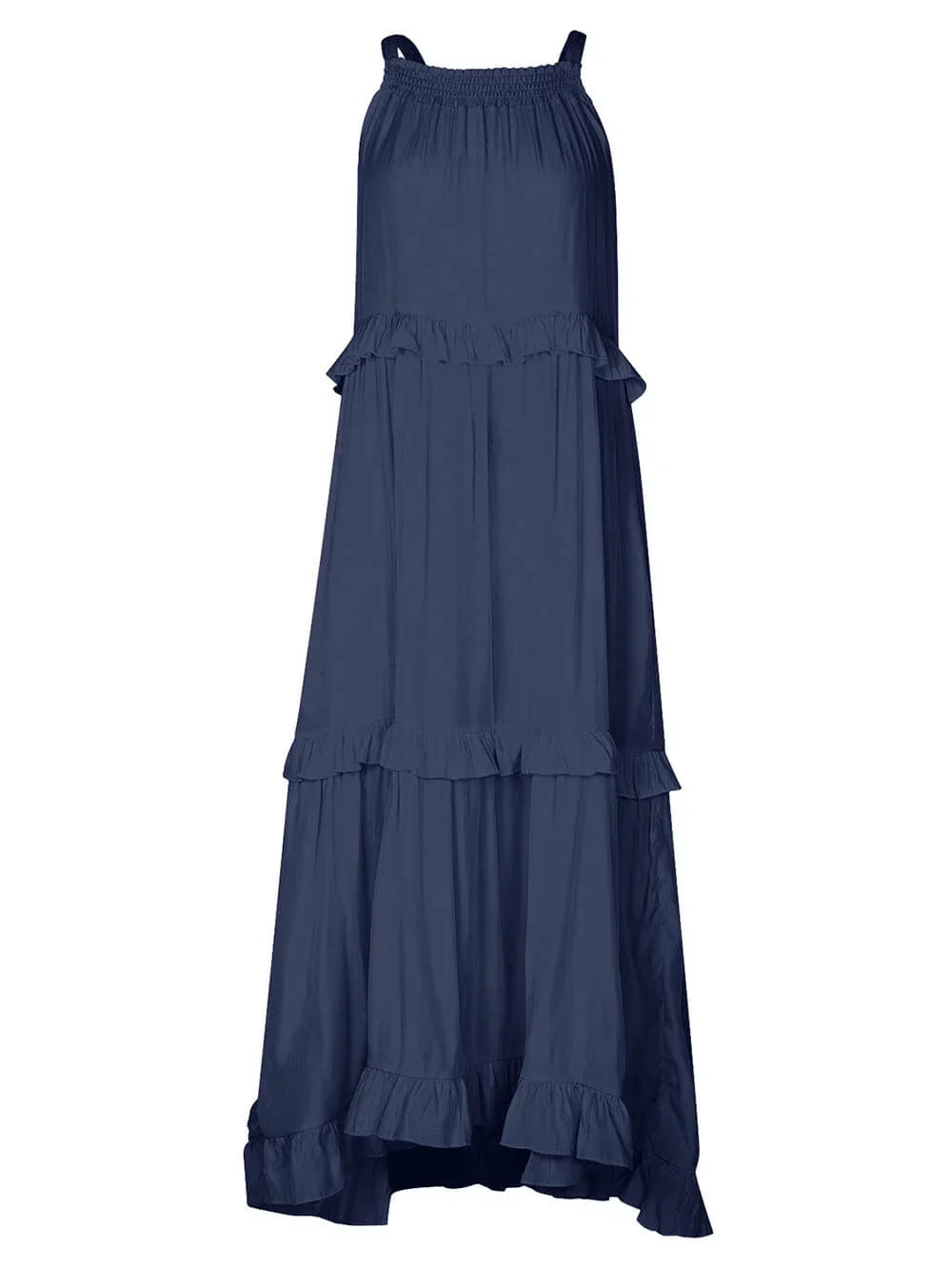 Emilia | Neckholder Maxikleid mit Rüschen für Damen