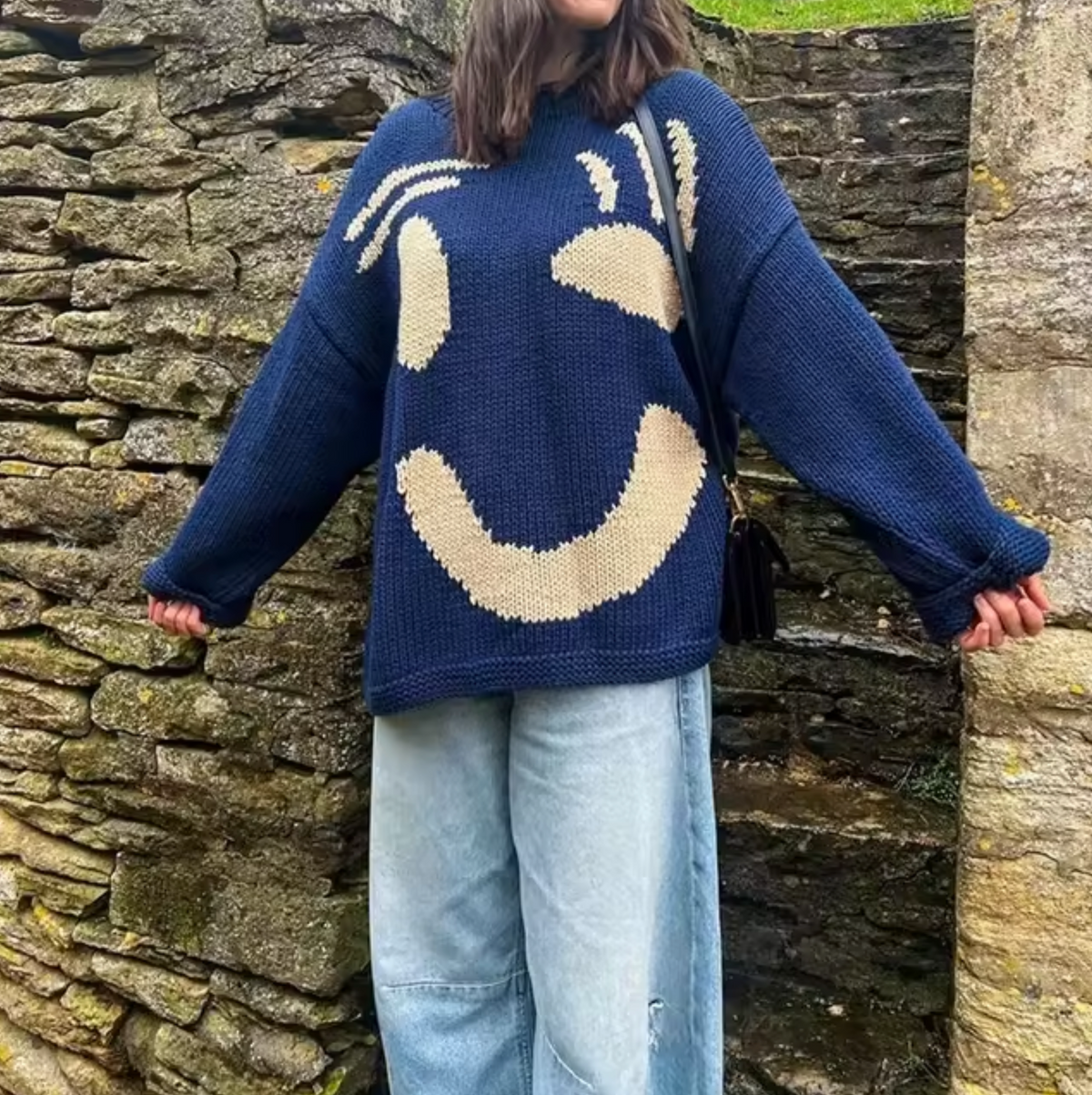 Solene | Rollkragen Pullover Damen Oversize Rippstrick
